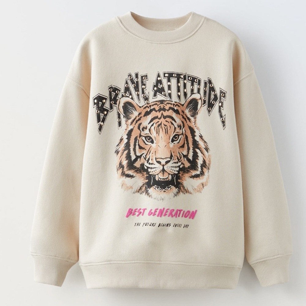 Zara Girls Tiger Sweatshirt
